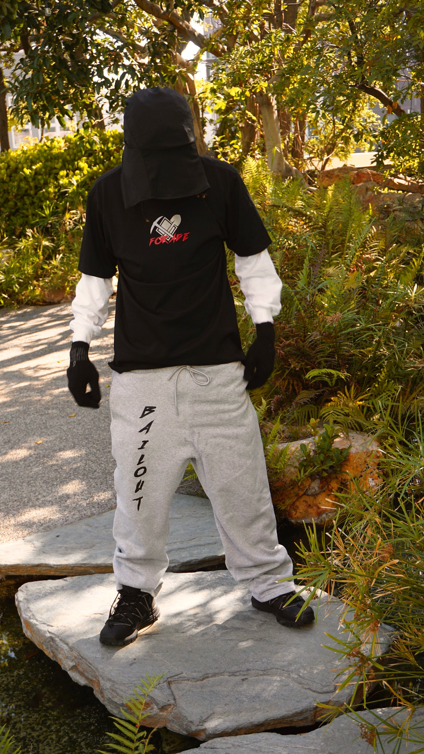 FORAGE BLACK TSHIRT - Bailout Grounds