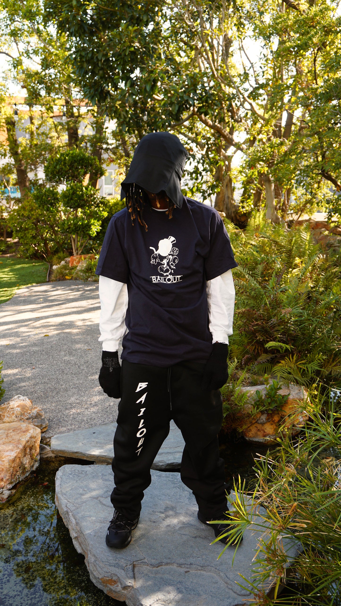 MONOPOLY NAVY TSHIRT - Bailout Grounds