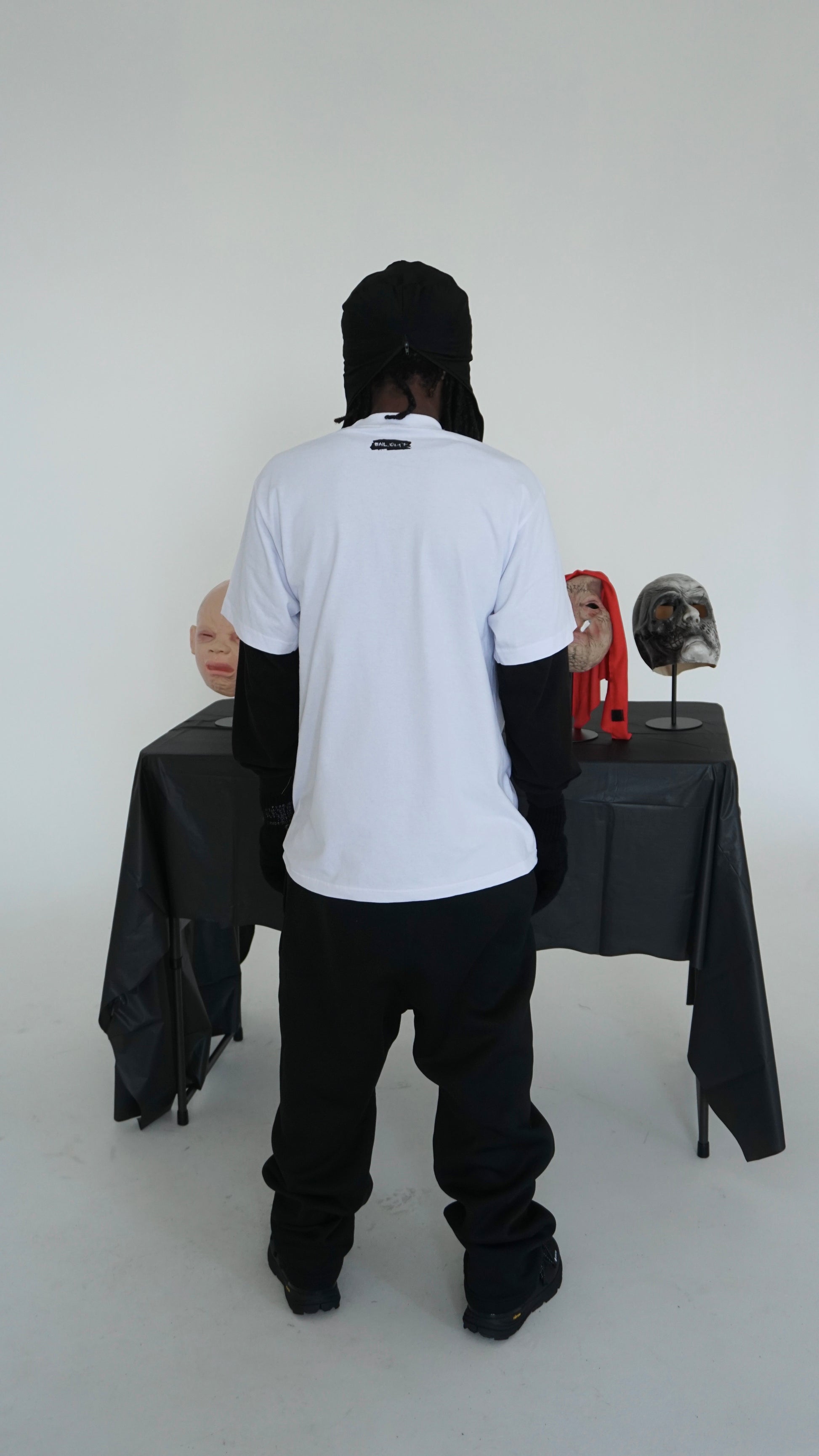 LAB TEE (WHITE) - Bailout Grounds