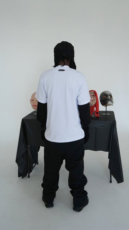 LAB TEE (WHITE) - Bailout Grounds