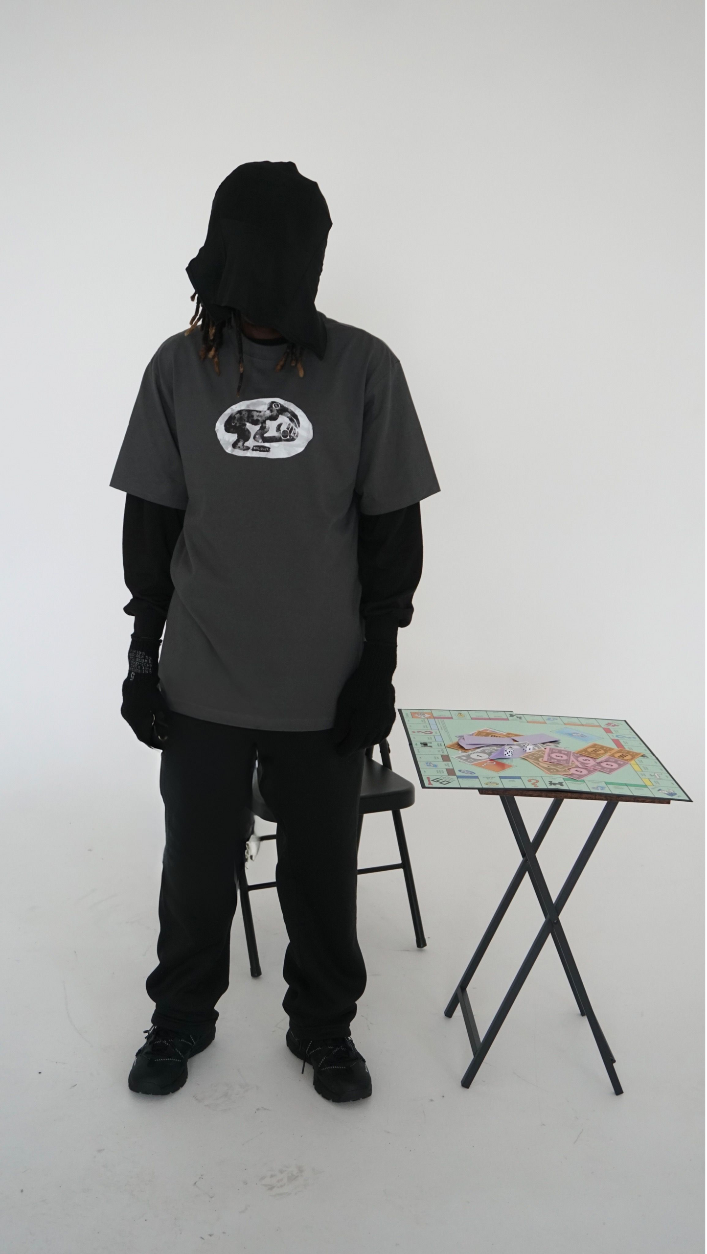BIRDMAN TEE CHARCOAL
