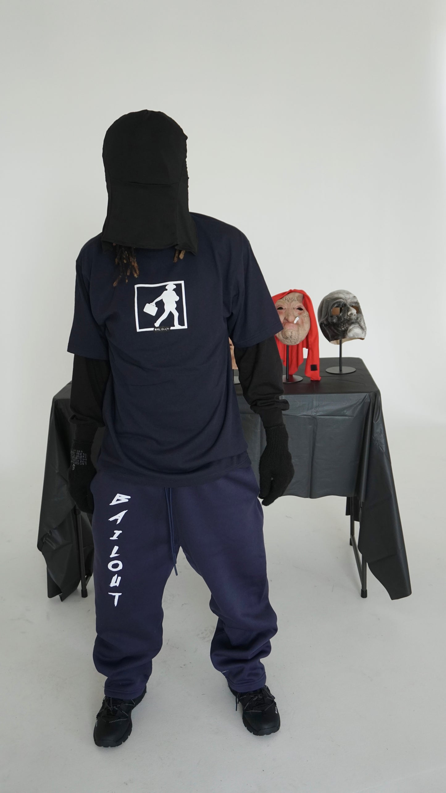 SUITCASE TEE (NAVY) - Bailout Grounds