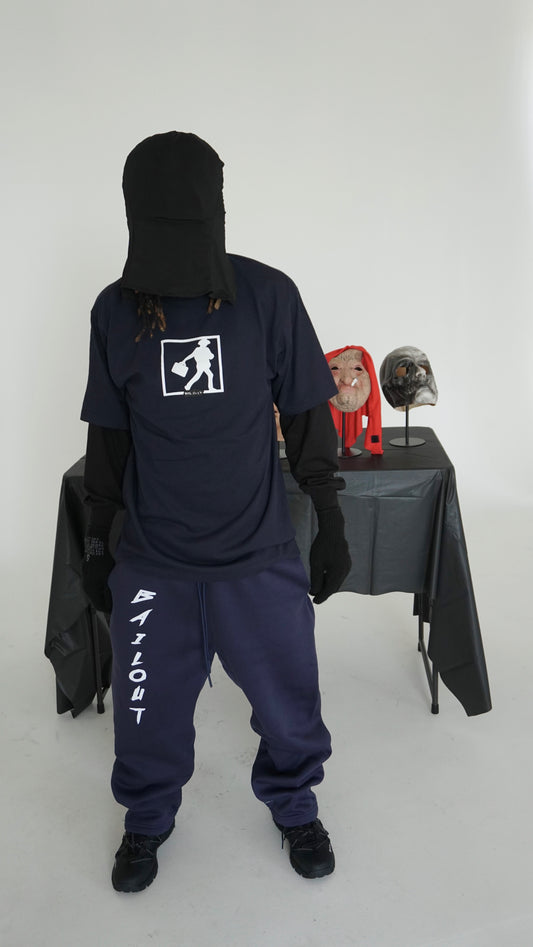 SUITCASE TEE (NAVY) - Bailout Grounds