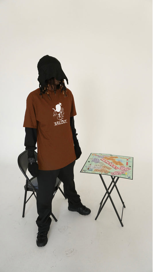 MONOPOLY TEE BROWN