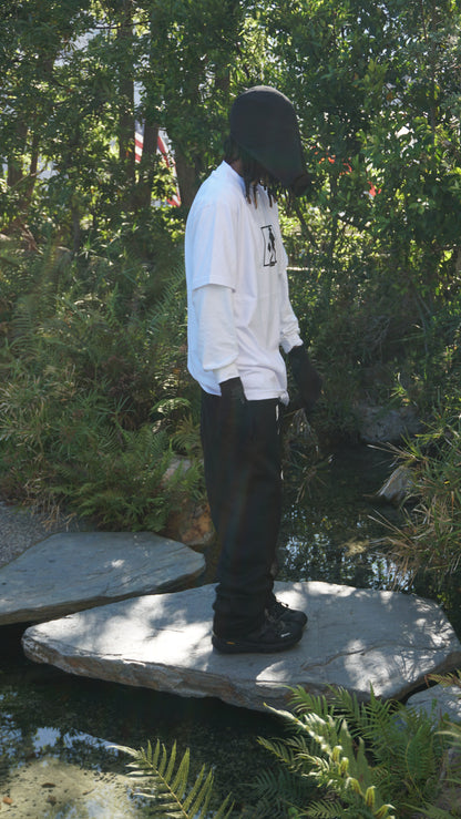 SUITCASE WHITE TSHIRT - Bailout Grounds