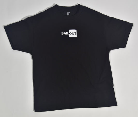 TWO TONE TEE BLACK - Bailout Grounds