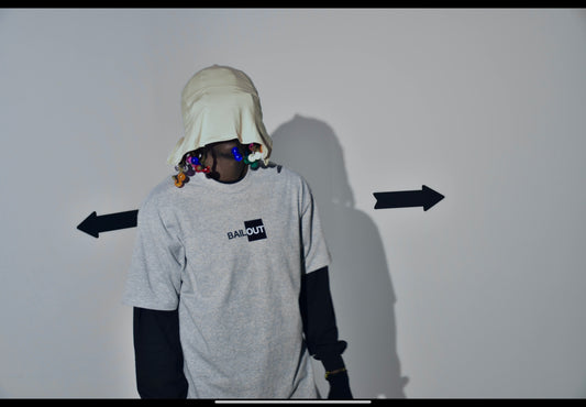 TWO TONE TEE GREY - Bailout Grounds