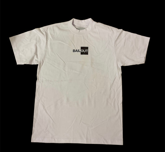 TWO TONE TEE WHITE - Bailout Grounds